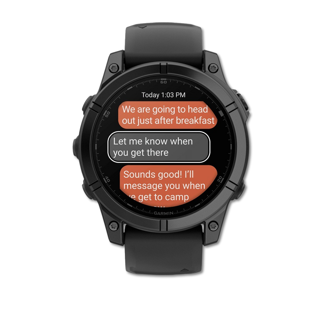 Garmin fenix E battery life display