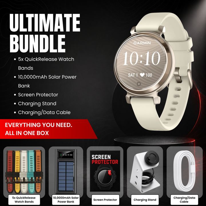 Garmin Lily® 2 Series Smartwatch Bundle with Free Charging Accessories