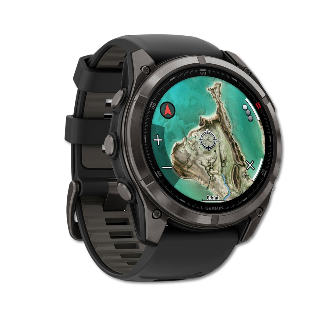Garmin fenix 8 Pro MicroLED left side view