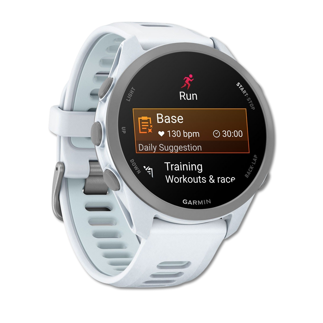 Garmin Forerunner 170 Music Whitestone/Cloud Blue left