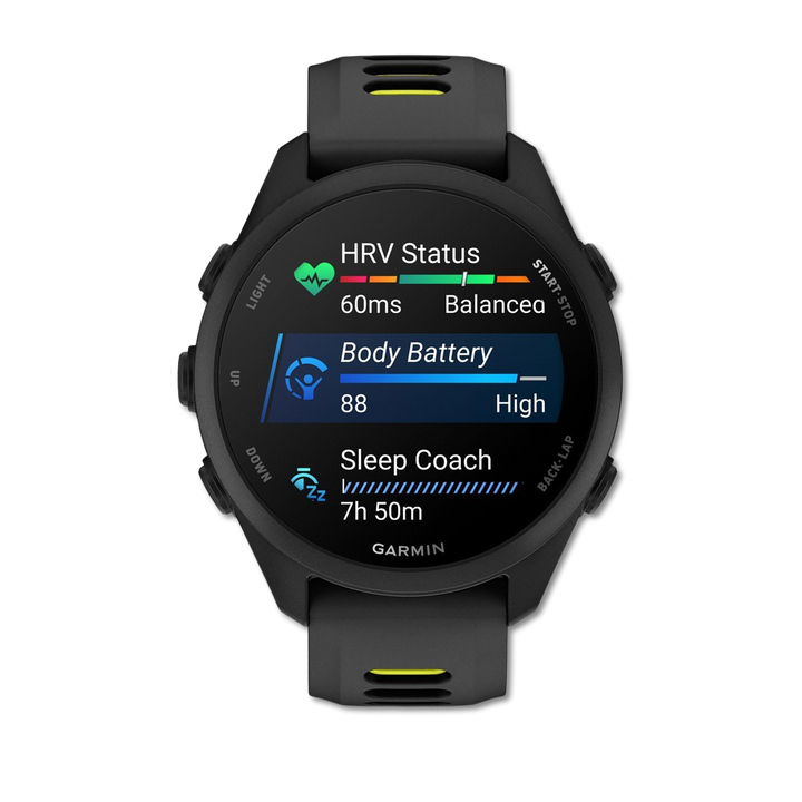 Garmin Forerunner 170 Music Black/Amp Yellow detail 3