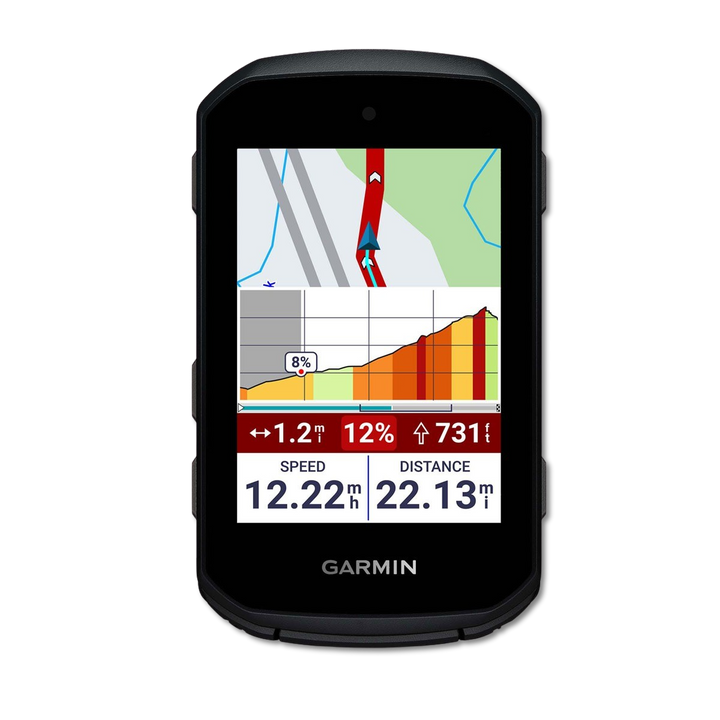 Garmin Edge 550 mounted view