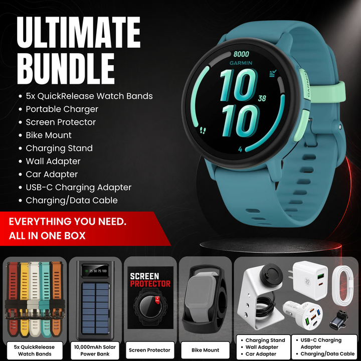Garmin Bounce 2 Kids LTE Smartwatch Bundle with Free Charging Accessories
