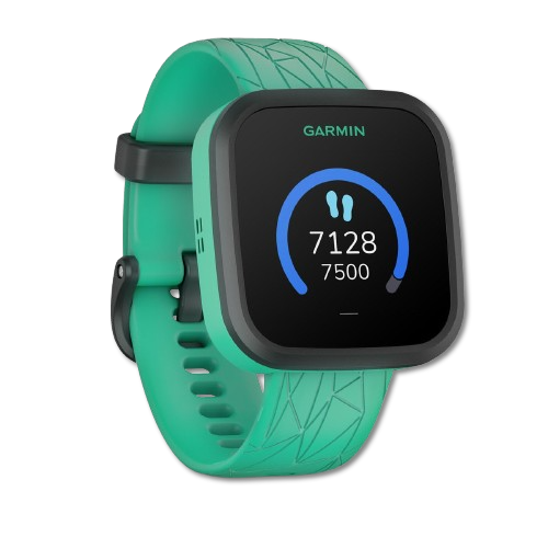 #Color_Green Burst Garmin Bounce left side view