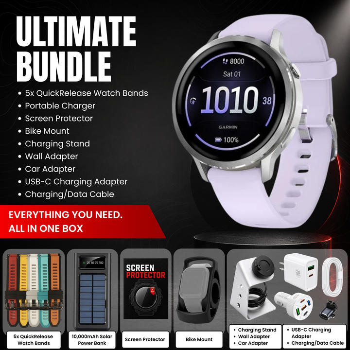 Garmin Venu 4® Smartwatch - Bundle with Free Charging Accessories