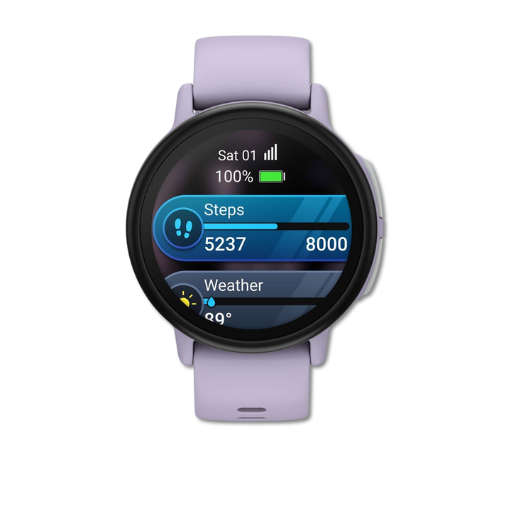 #Color_Light Purple Garmin Bounce 2 worn by child