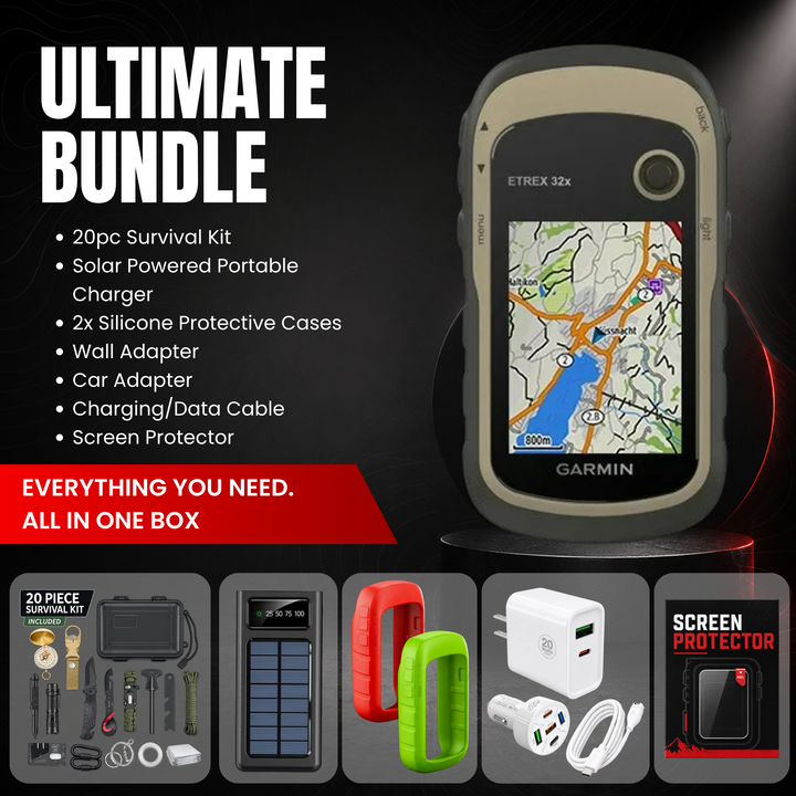 Garmin eTrex® 32x Handheld GPS - Ultimate Bundle