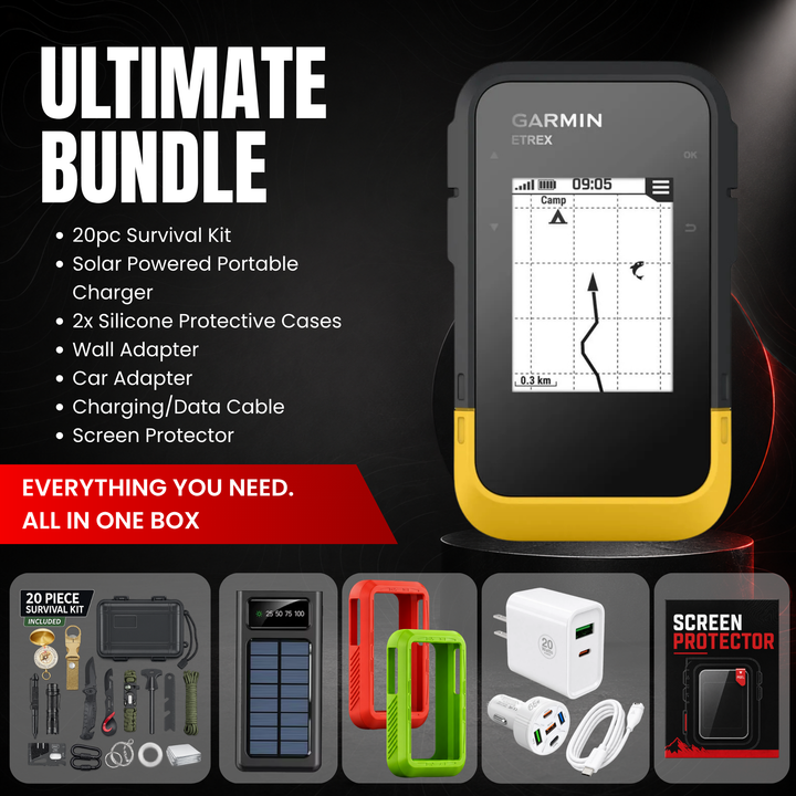 Garmin eTrex® SE GPS Handheld GPS Navigator - Ultimate Bundle