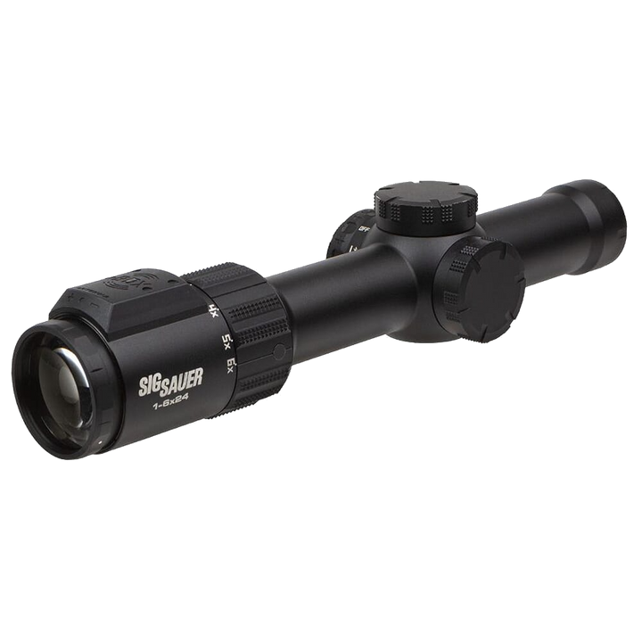 Sig Sauer EASY6-BDX 1-6x24mm riflescope, objective end angled