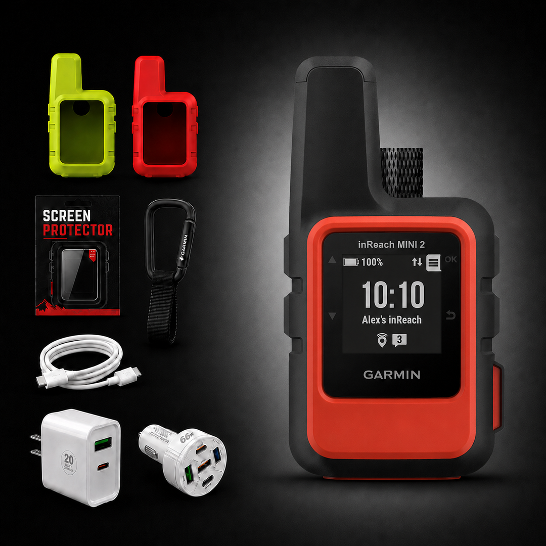 Garmin inReach® Mini 2 Compact Satellite Communicator - Bundle