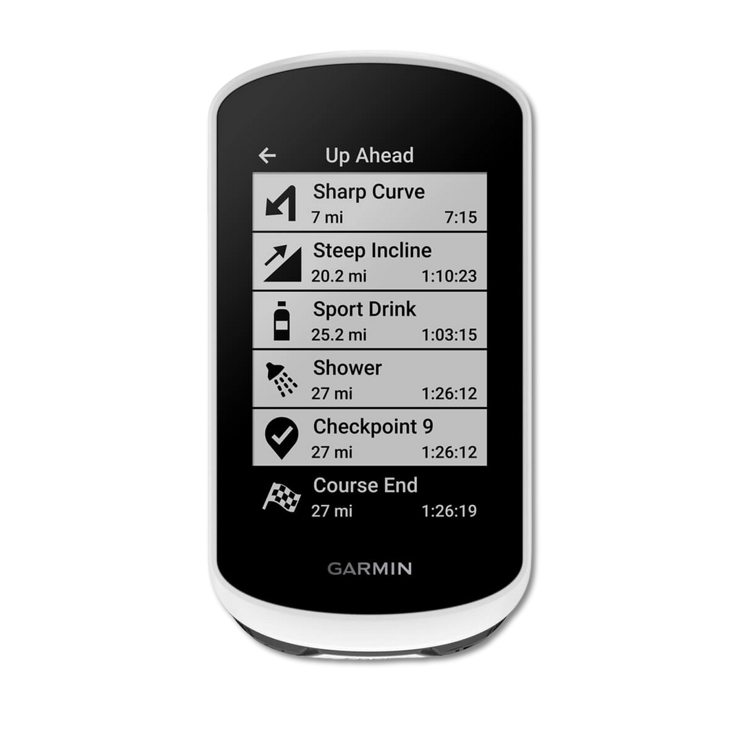 Garmin Edge Explore 2 — Up Ahead screen