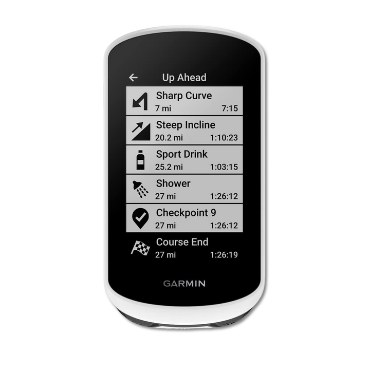 Garmin Edge Explore 2 — Up Ahead screen