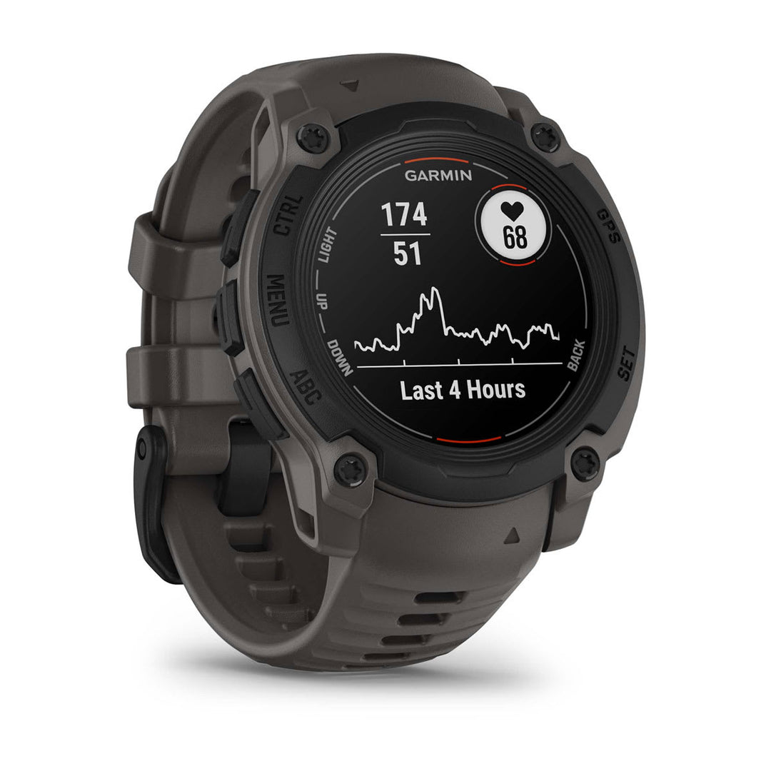 Garmin Instinct E 40mm Black with Charcoal Band - left side