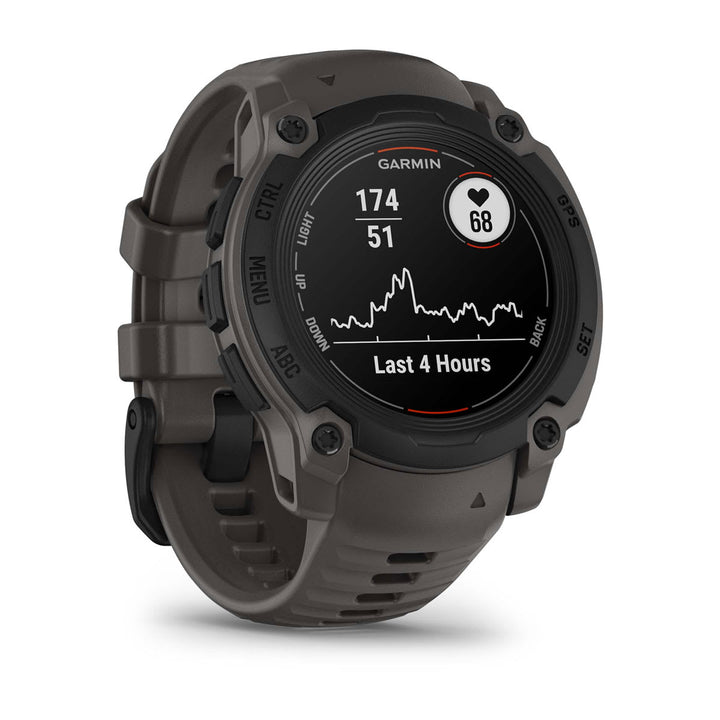 Garmin Instinct E 40mm Black with Charcoal Band - left side