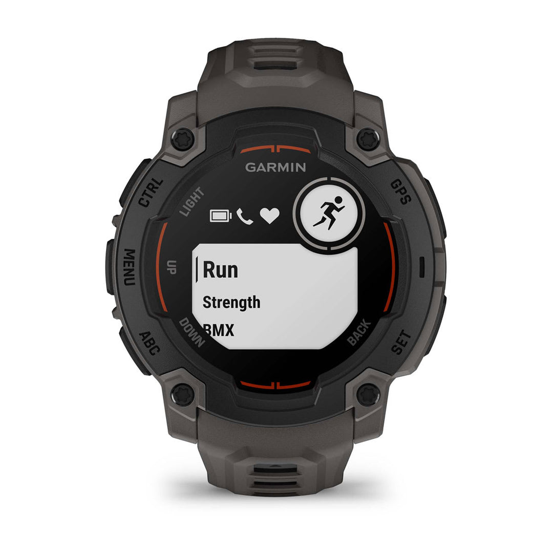 Garmin Instinct E 45mm Black with Charcoal Band - right side