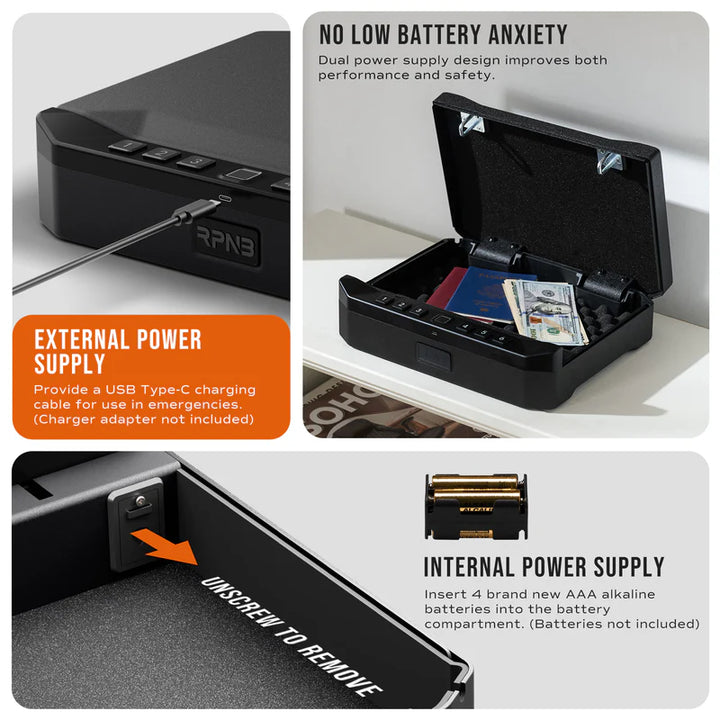 RPNB Quick Access Fingerprint Gun Safe RP2018