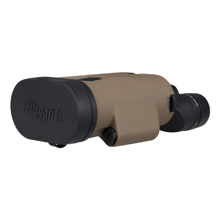 Sig Sauer ZULU6 HDX PRO 14x50mm binocular, Flat Dark Earth, lens caps on
