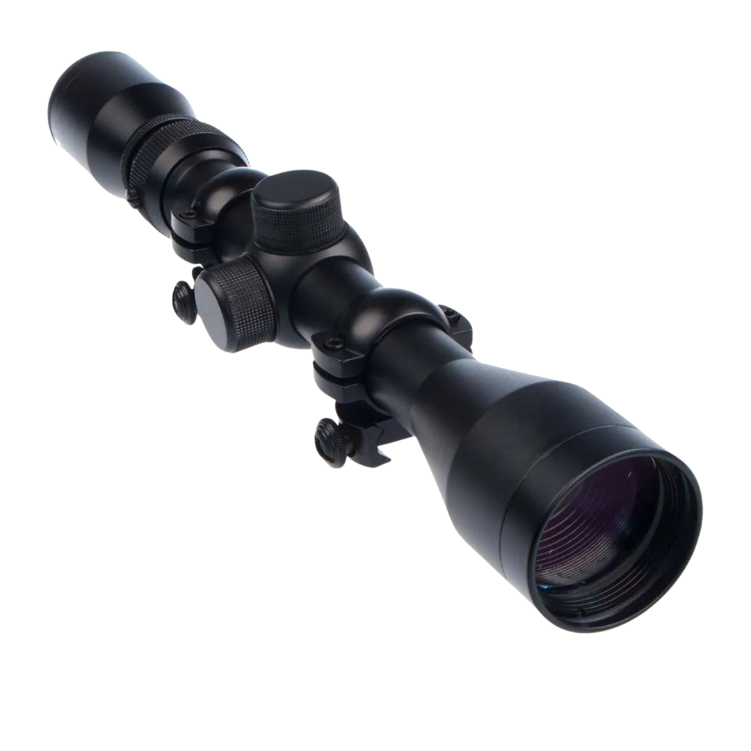 Weaver 3-9x40mm riflescope 40mm objective lens angle view