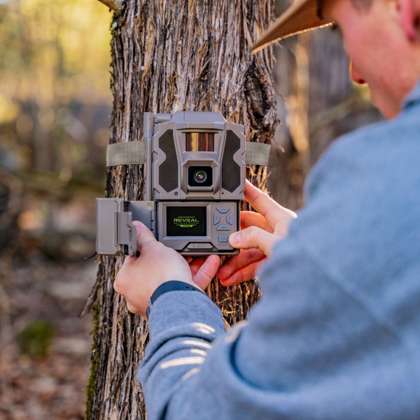 BUY 4 & SAVE! TACTACAM REVEAL PRO 3.0 with Lipo Batteries, Solar Panels, Lockable Straps, SD Cards, and Cleaning Cloth