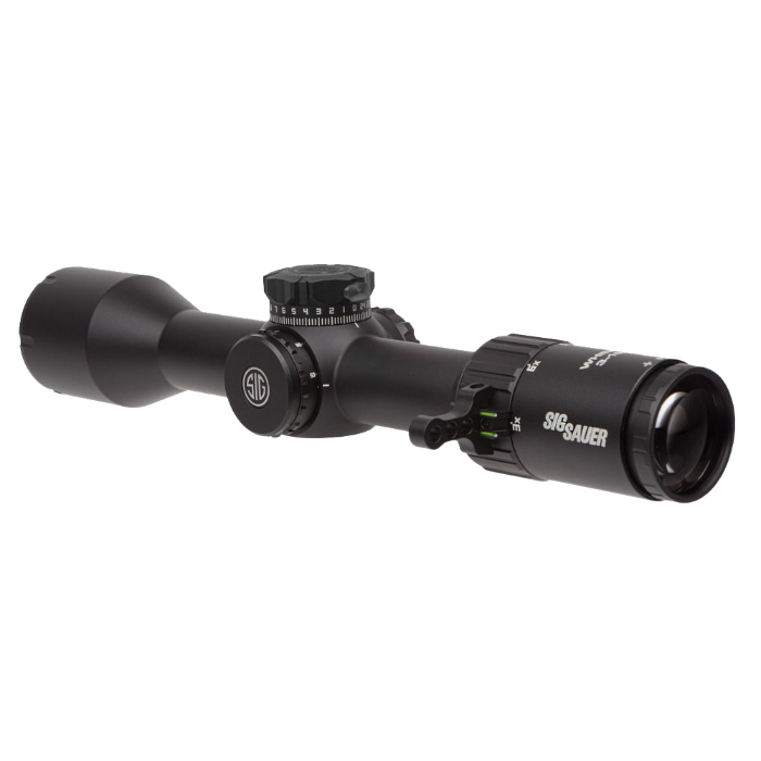 Sig Sauer WHISKEY6 3-18x44mm riflescope, rear left