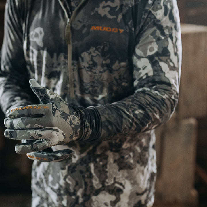 Muddy Men's TRX Windproof Gloves - Mossy Oak Bottomland