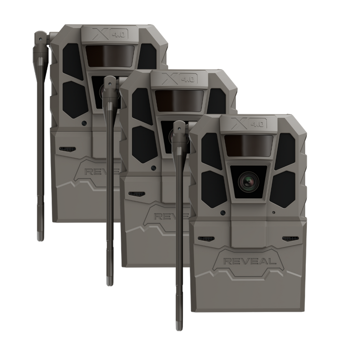 Tactacam Reveal X 4.0 Cellular Trail Camera 3-Pack