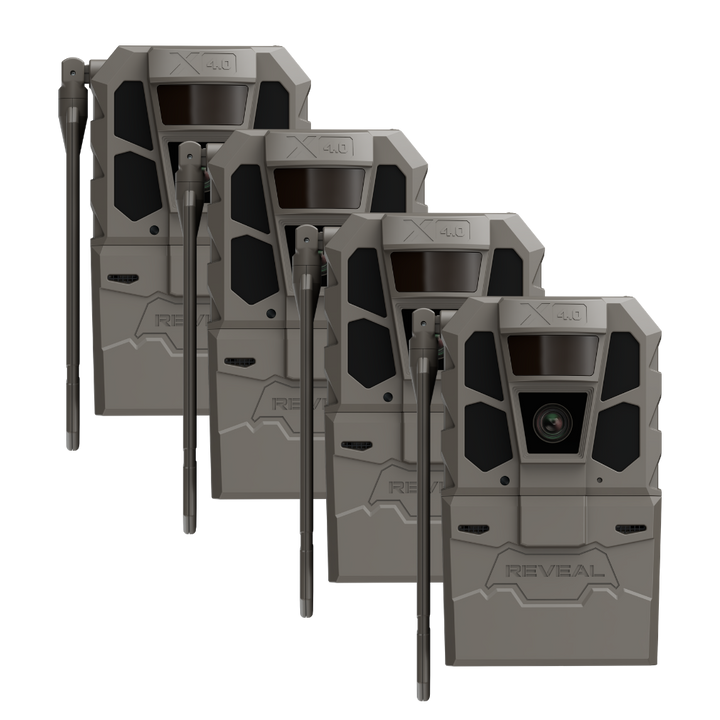 Tactacam Reveal X 4.0 Cellular Trail Camera 4-Pack