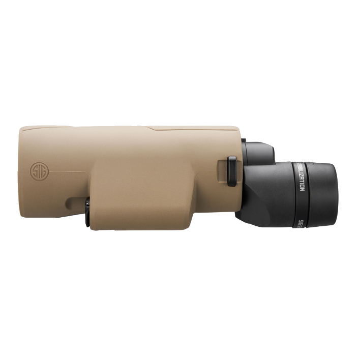 Sig Sauer ZULU6 HDX PRO 14x50mm binocular, Flat Dark Earth, left side