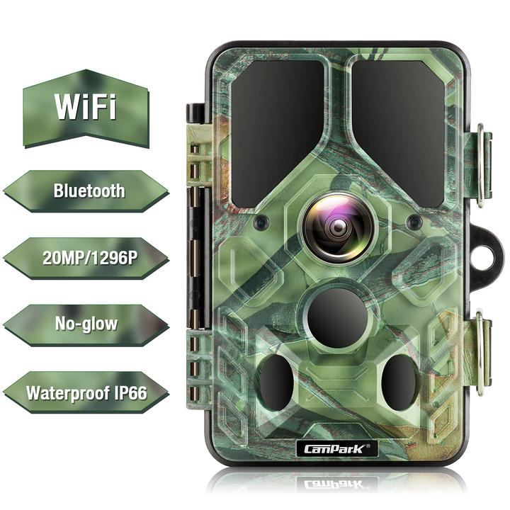 Campark T85 20MP 1296P WiFi Bluetooth Trail Camera - Freedom USA Sales