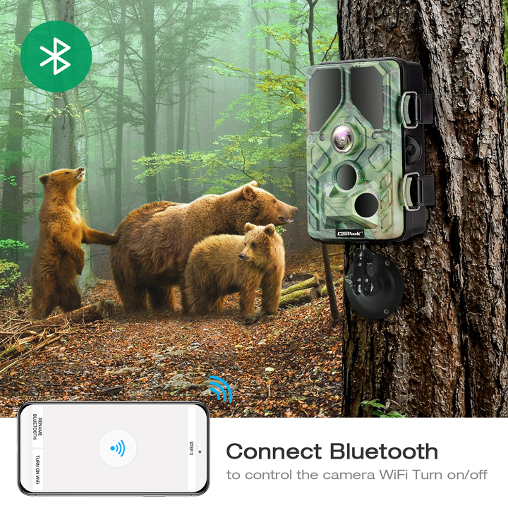 Campark T85 20MP 1296P WiFi Bluetooth Trail Camera - Freedom USA Sales