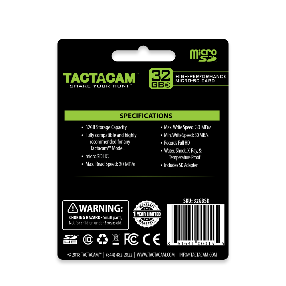 TACTACAM ULTRA MICROSD - Freedom USA Sales