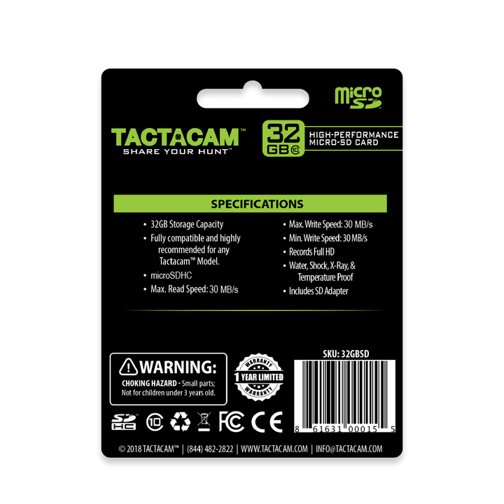 TACTACAM ULTRA MICROSD - Freedom USA Sales