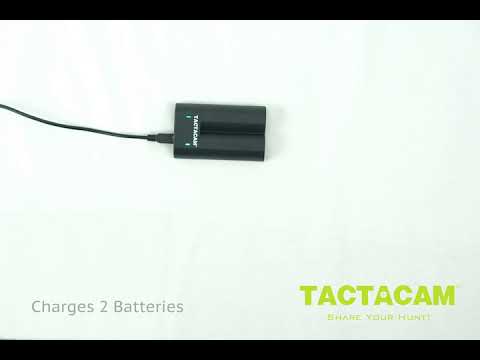 Tactacam Dual Battery Charger for Tactacam 5.0, 4.0 ,Fish-I & Solo Cameras